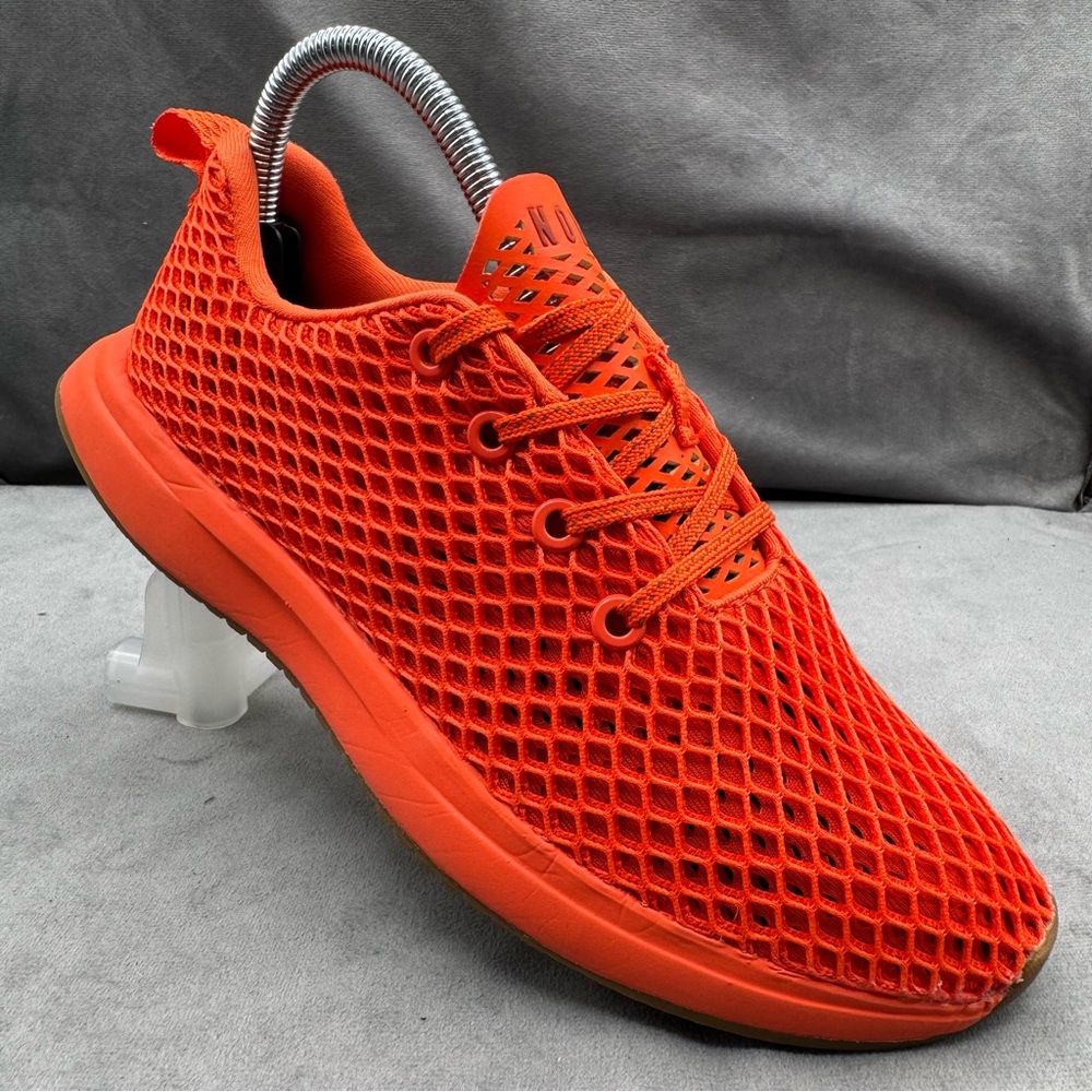 NOBULL Diamond Mesh Runner Women’s Size 7 Sneakers Orange Athletic Running Shoes